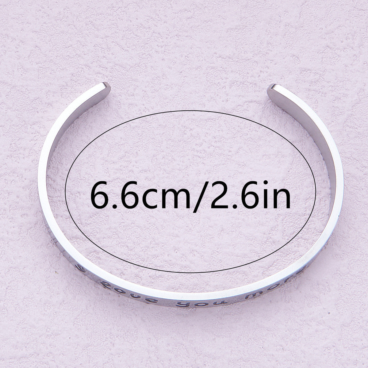Adjustable C-Shaped Stainless Steel Letter Bracelet for Women with Plated Finish, Minimalist Geometric Design