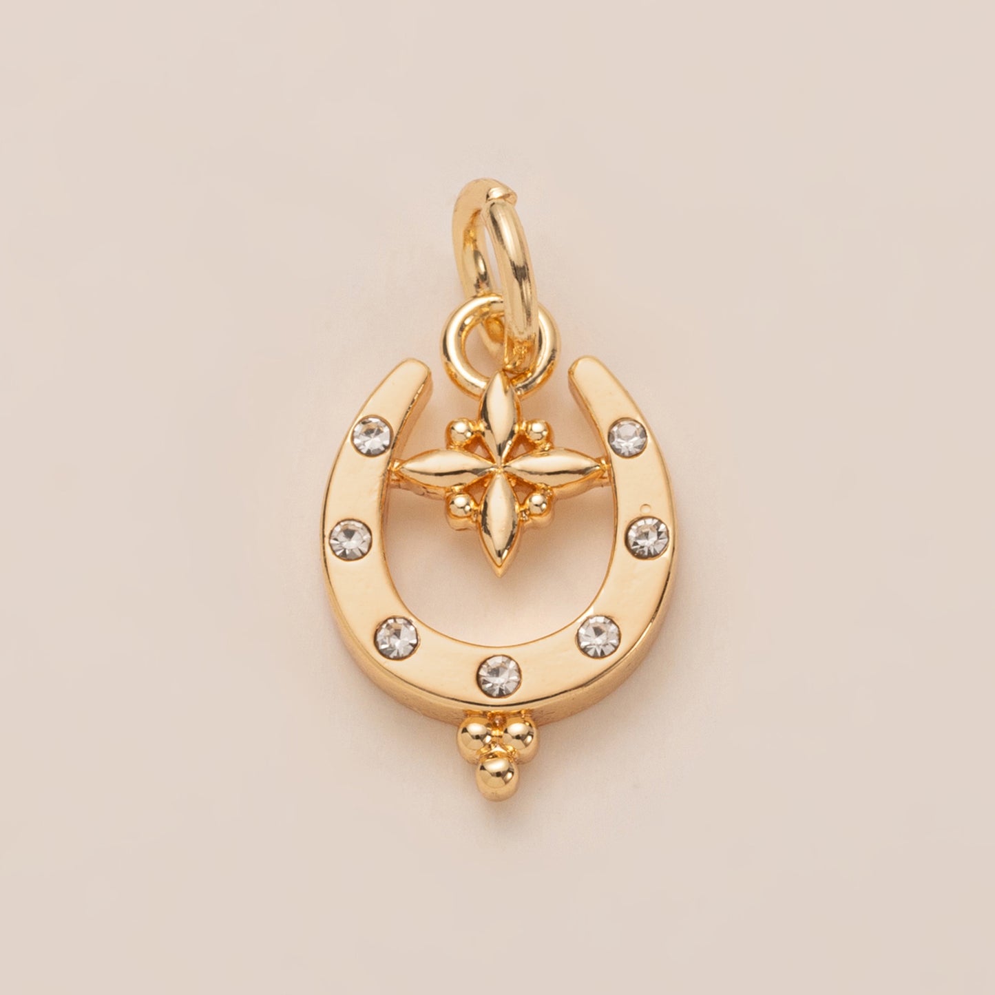 Fashion 14K Gold Plated Brass Boot Charm Bar for DIY Necklace