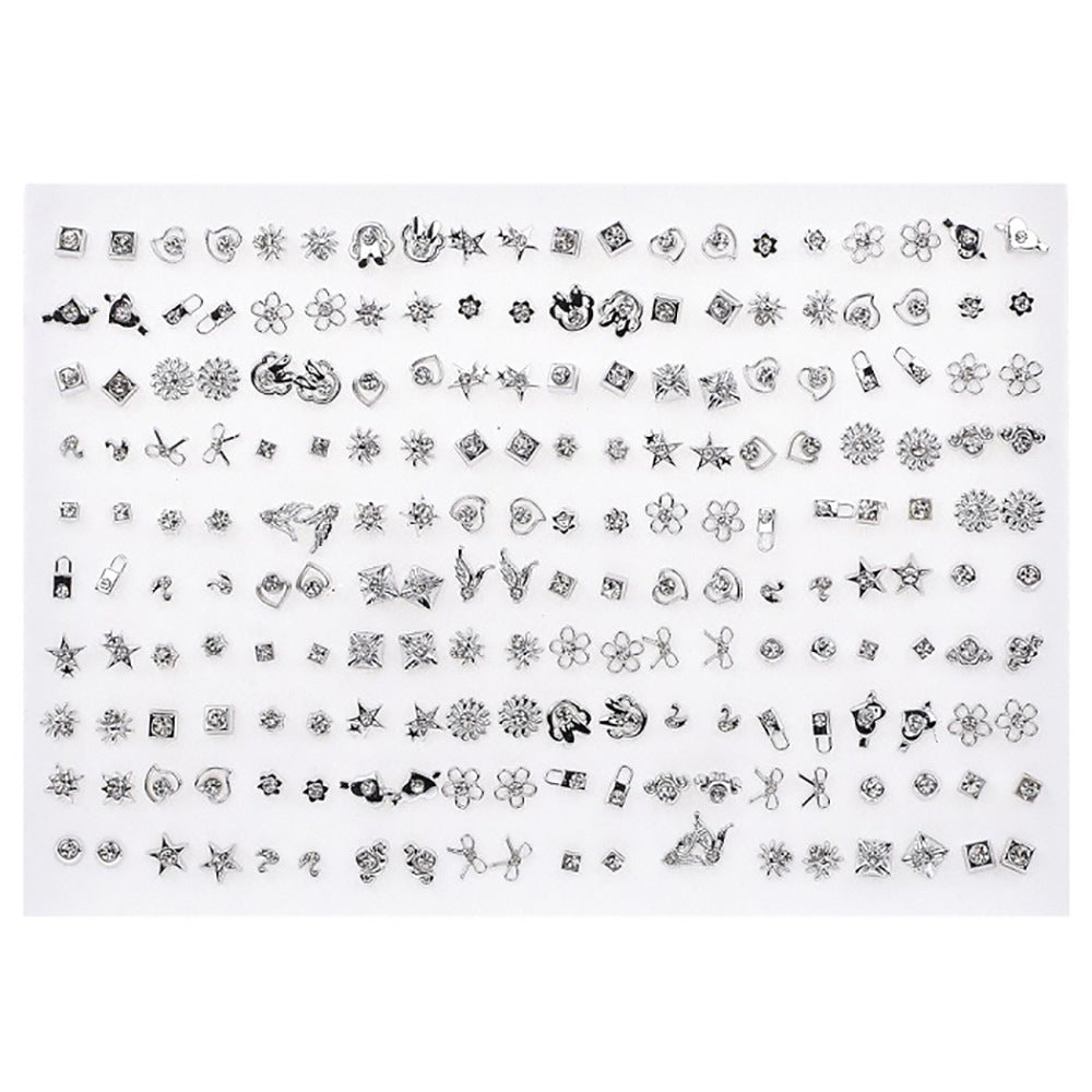 Creative Resin Animal Star Floral Stud Earrings Set for Women
