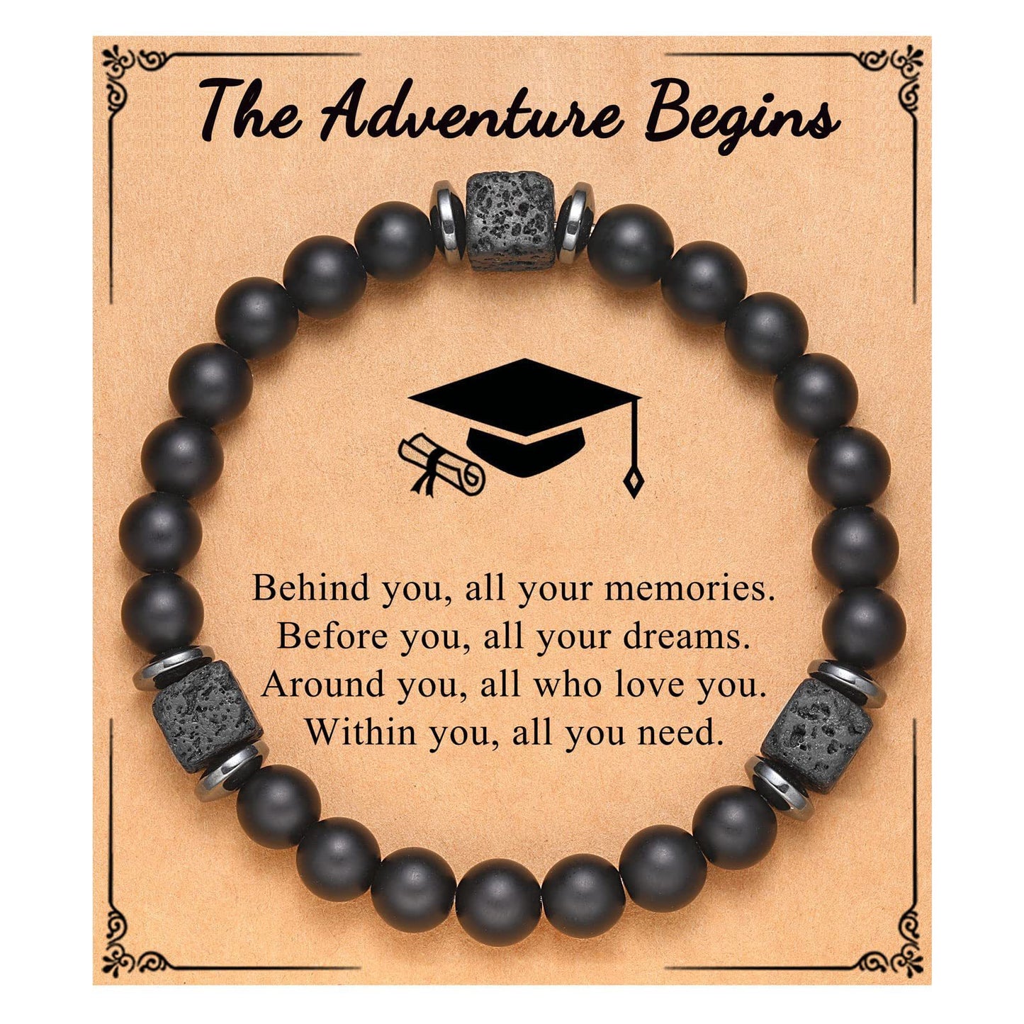 Matte Star Agate Bracelet Unisex
