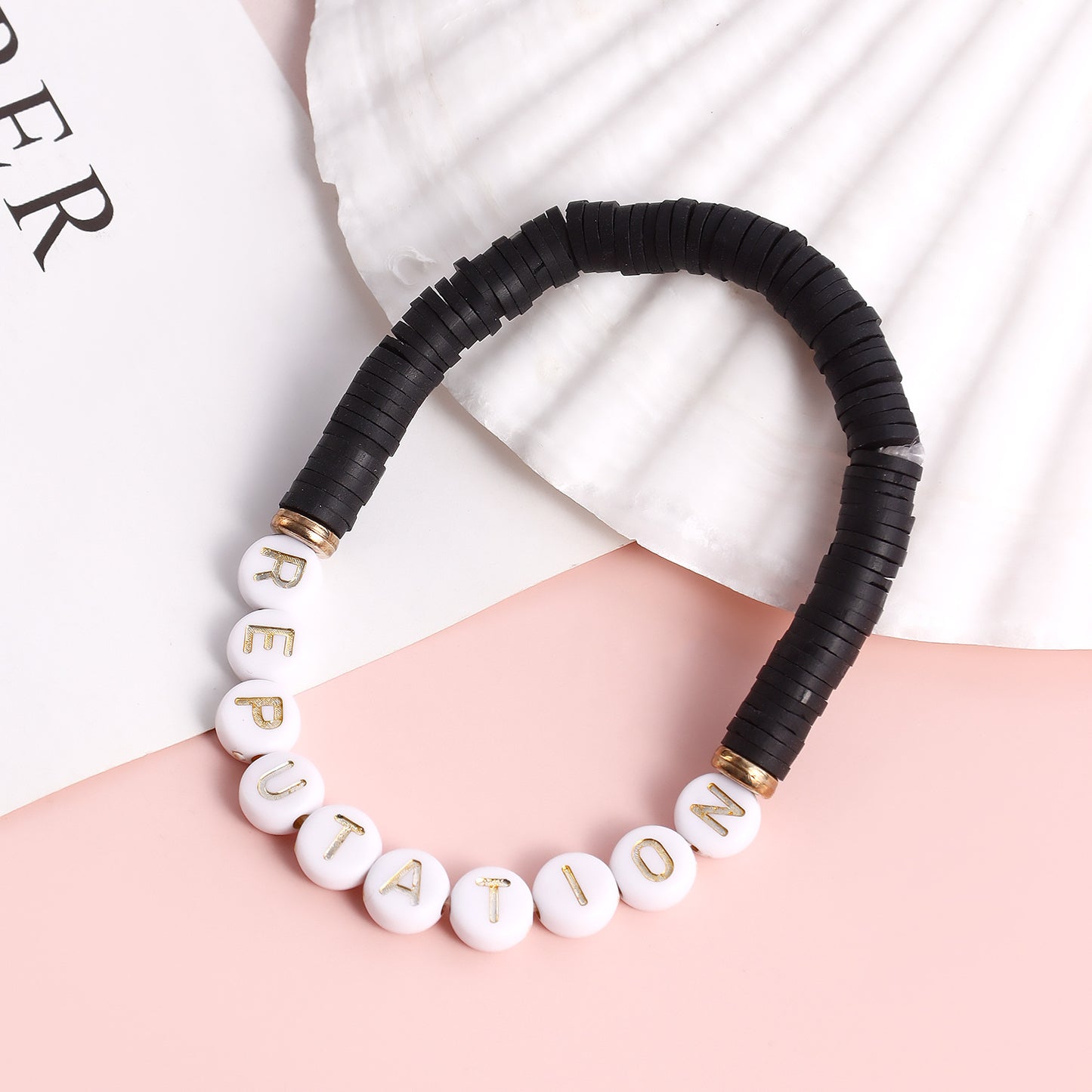 Geometric Shape Alloy Bracelet with Plated Finish for Women, Polymer Clay Inspired Colorful Slice Design