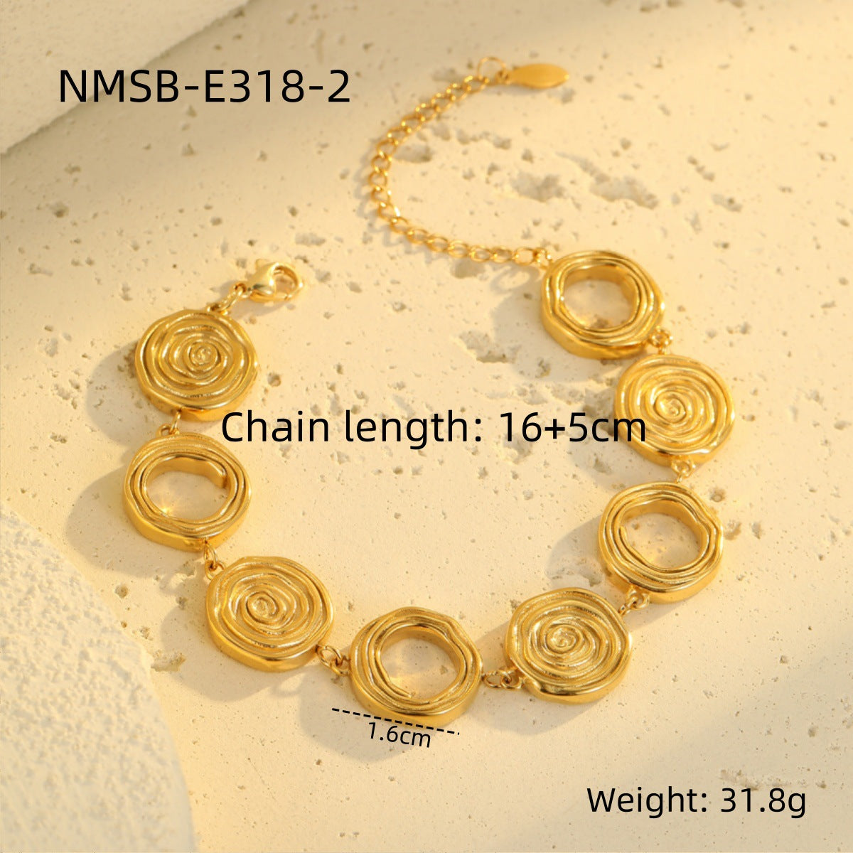 Set di collana geometrica alla moda in acciaio inossidabile con finitura placcata per donna, stile minimalista da ufficio