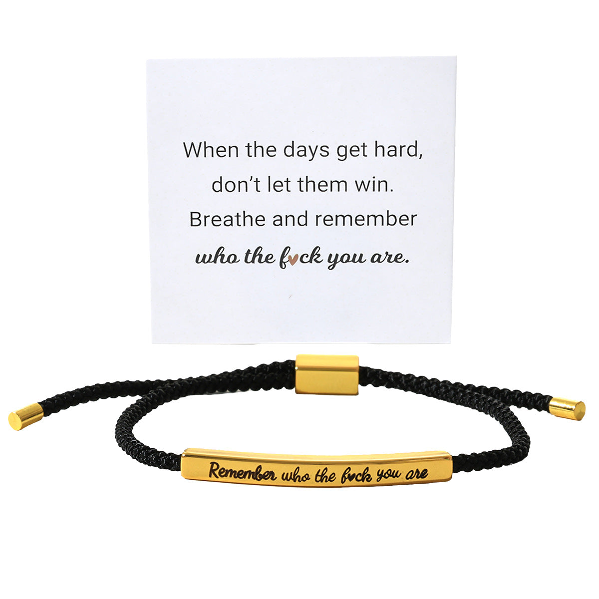 Pulsera de puño chapada de acero inoxidable con diseño geométrico y moderno para mujer, con tarjeta de mensaje inspirador en inglés