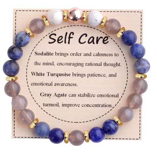 Minimalist Geometric Crystal Bracelet for Women with Floral Pattern