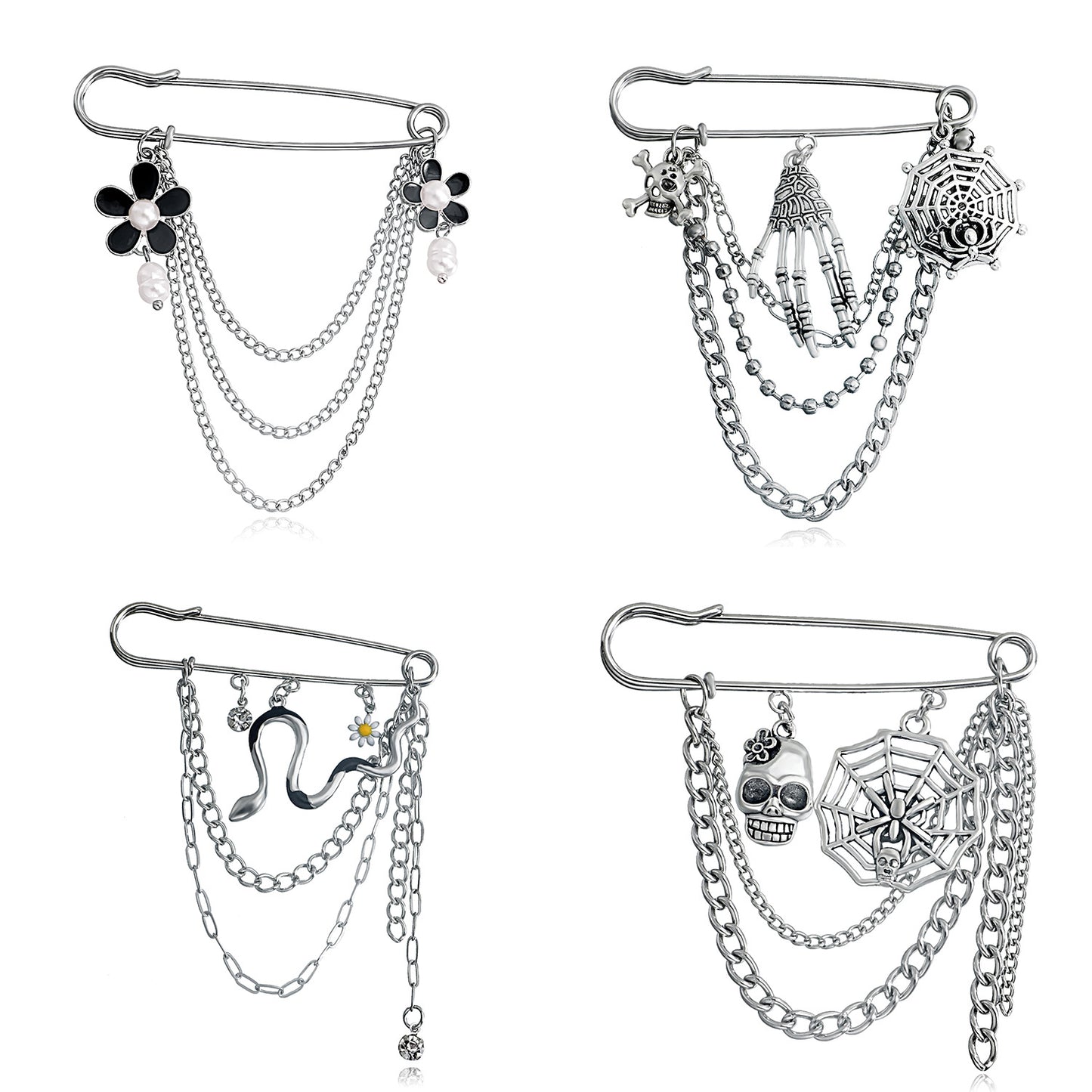 Geometric Fashionable Alloy Brooch with Plated Finish for Women, Eye Motif Decorative Pin for Stylish Streetwear and Office Wear