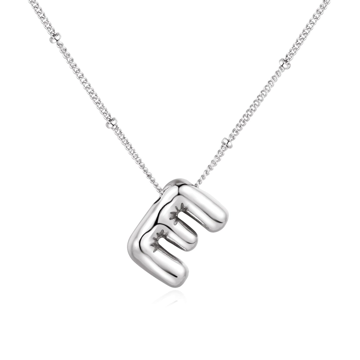 Gold Plated Brass Letter Pendant Necklace for Women