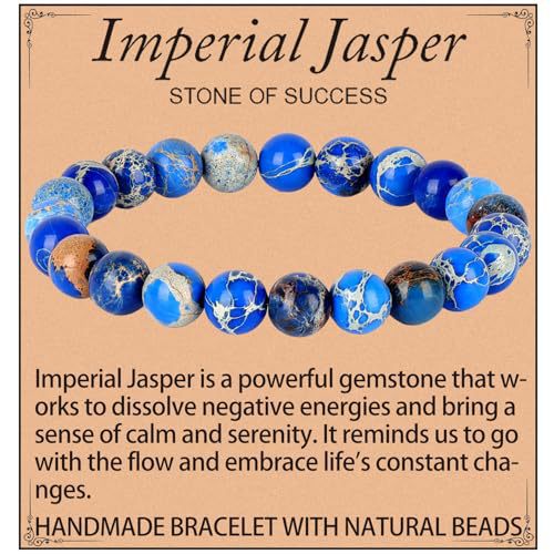 Natural Crystal Agate Round Beaded Stretch Bracelet Unisex