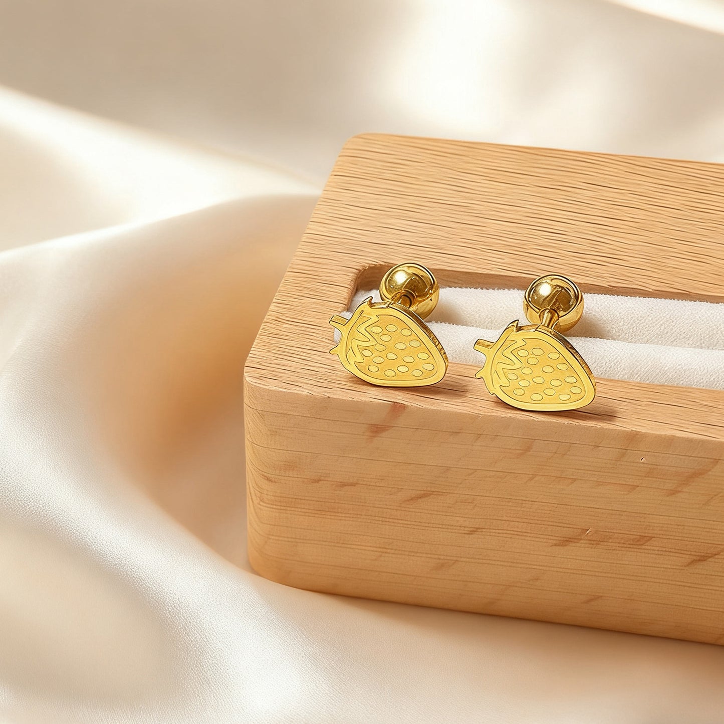 Orecchini a perno da donna in acciaio inossidabile placcati oro, di lusso, casual, a forma di animale