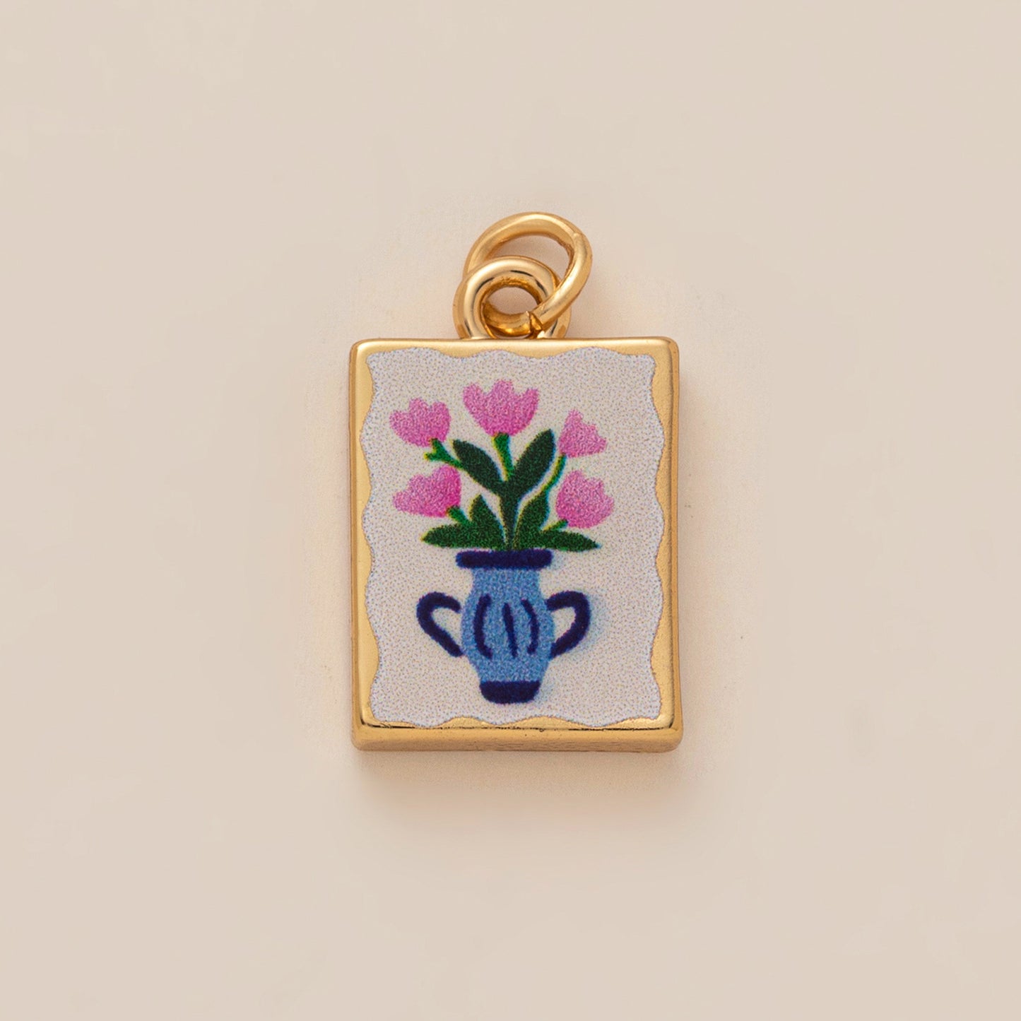 Sweet Minimalist Heart Animal Brass Pendant Stainless Steel Necklace with 18K Gold Plated Chain