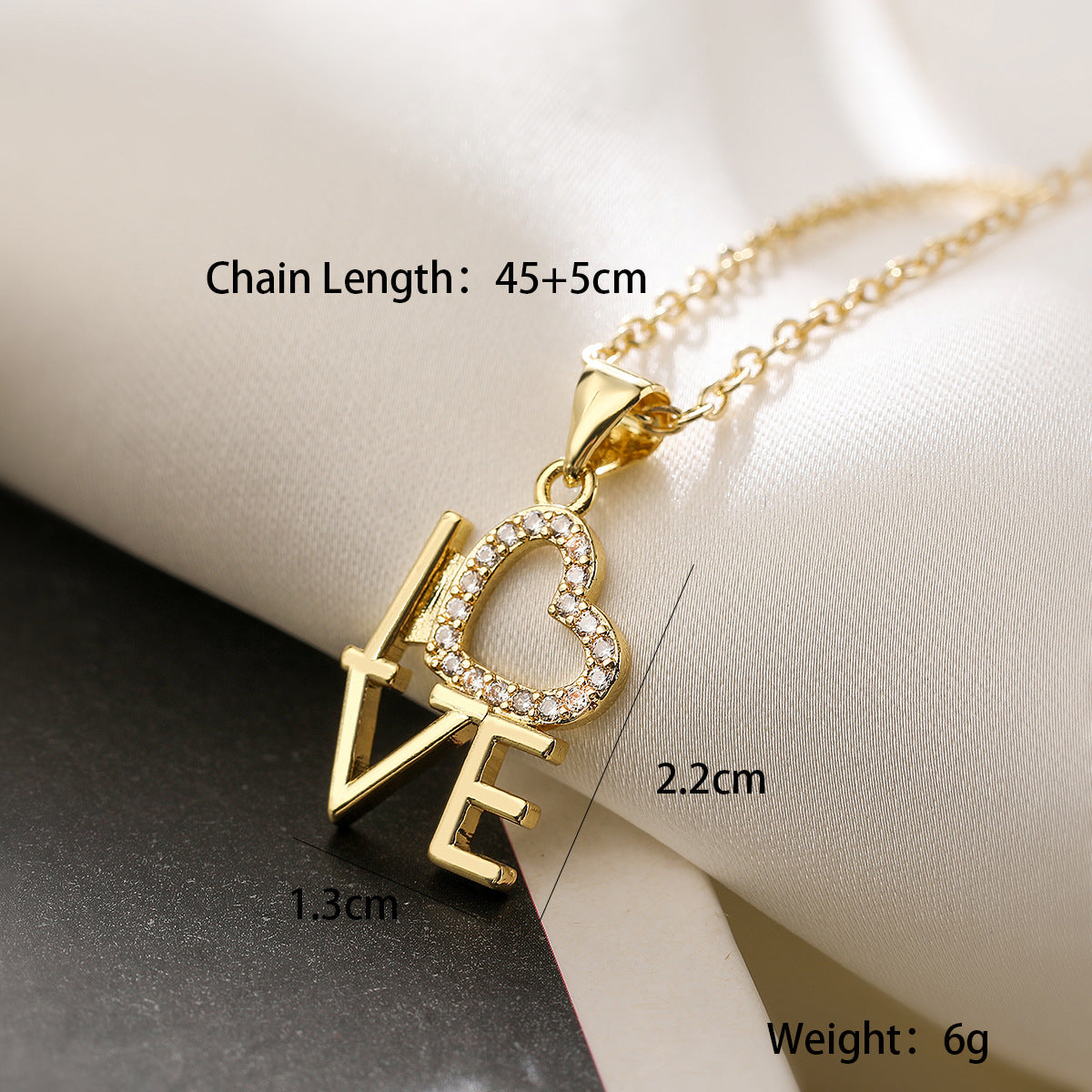Minimalist Geometric Star Pendant Necklace for Women with Copper Base Plated in 18K Gold and Zircon Inlay