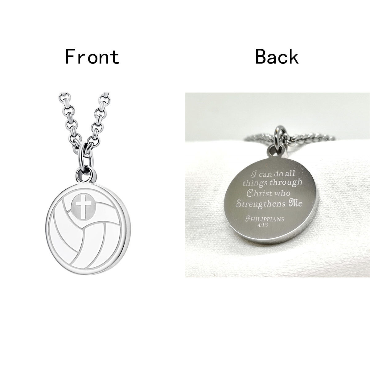Collana girocollo da donna con ciondolo rotondo geometrico minimalista in acciaio al titanio con finitura lucida e catena a O