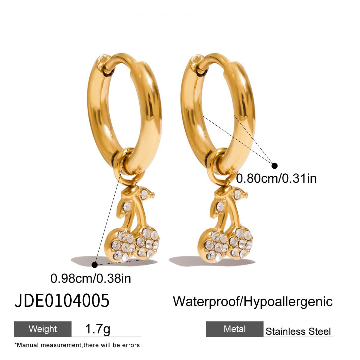 Orecchini a perno da donna geometrici a forma di cane in acciaio inossidabile con strass, finitura placcata, gioielli di lusso ipoallergenici