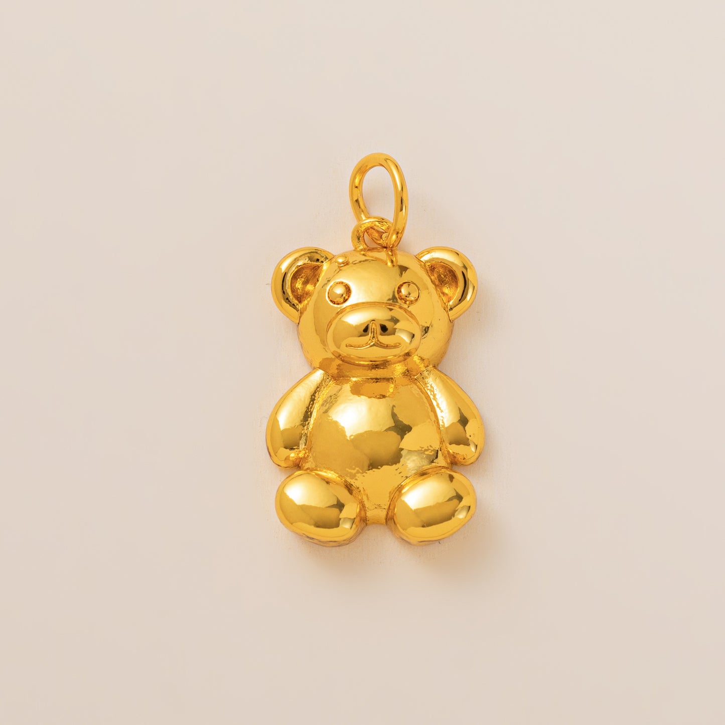 Minimalist 18K Gold Plated Round Square Geometric Brass Pendant Necklace