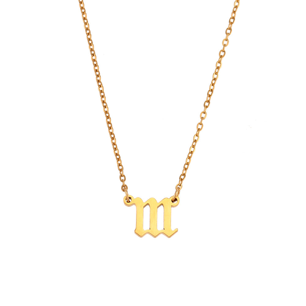 Collar Minimalista con Colgante de Acero Inoxidable Galvanizado con Número de Tres Dígitos y Cadena Ajustable para Mujer