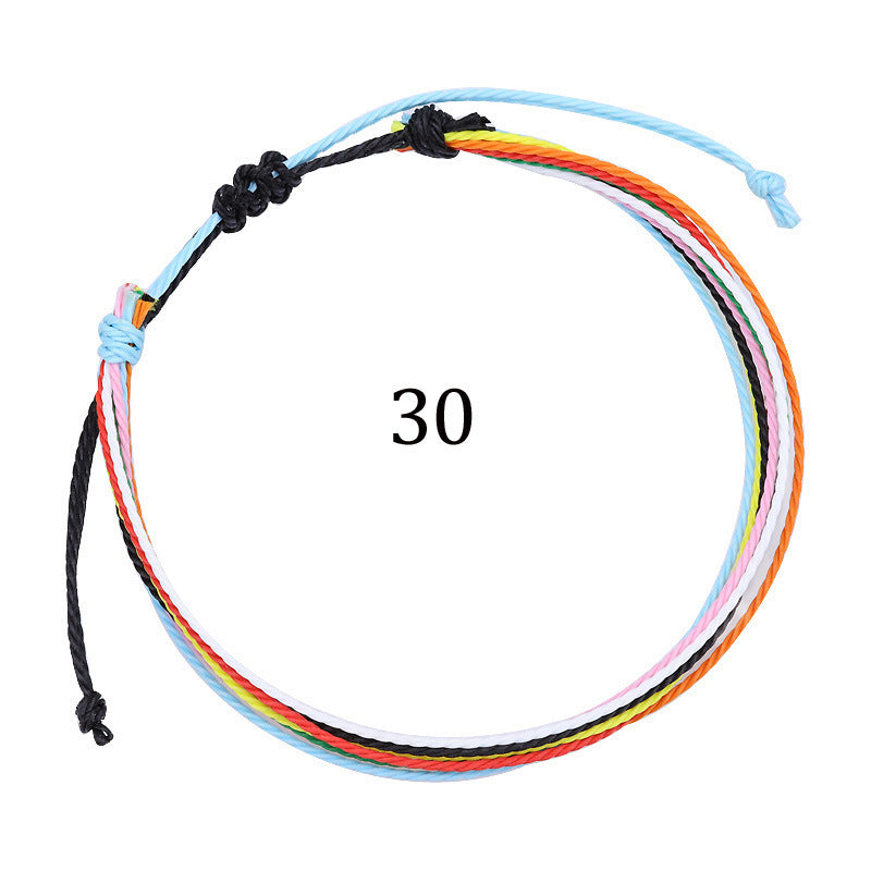 Handmade Braided Heart Nylon Friendship Bracelet Unisex