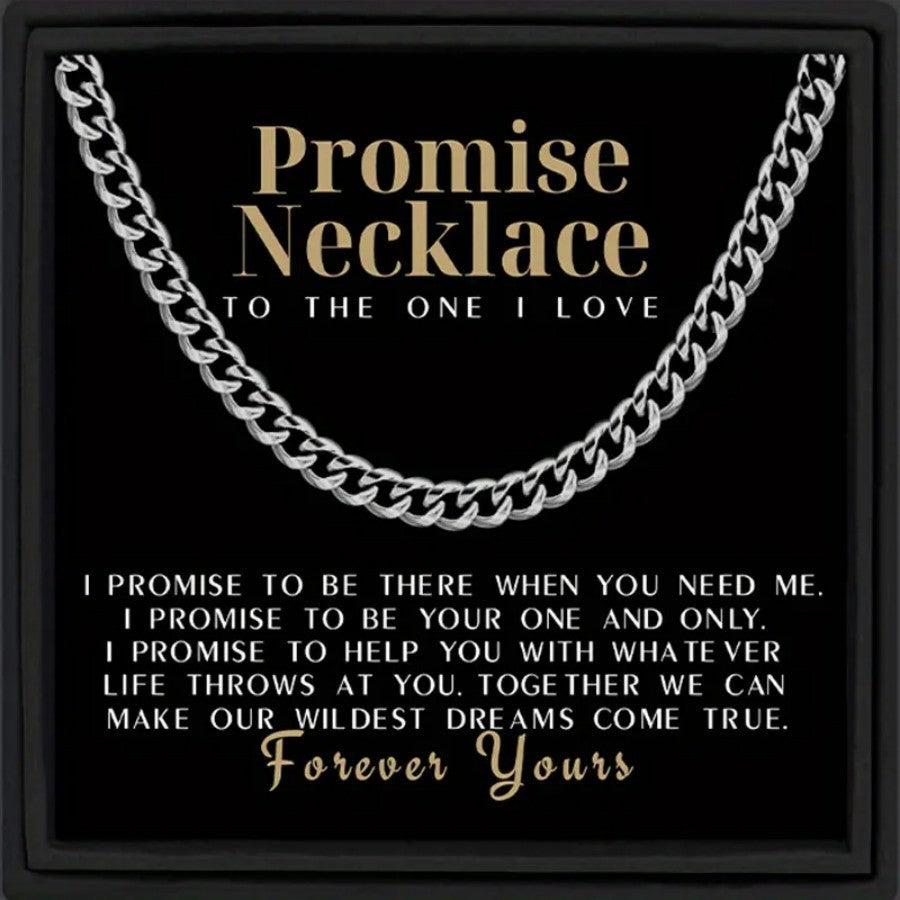 Hip-hop Streetwear U-shaped Plated Iron Cuban Link Chain Necklace for Men