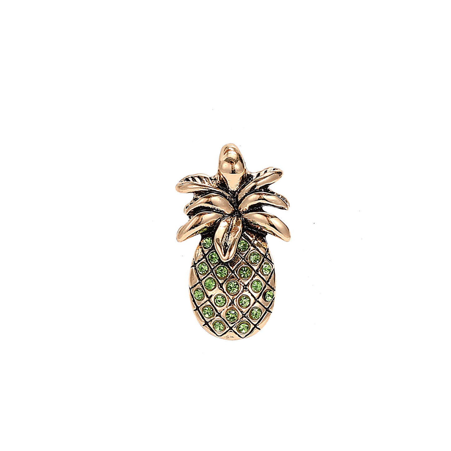 Colorful Cubic Zirconia Watermelon and Elephant Pendant Necklace 18K Gold Plated Alloy Fashion Jewelry for Women