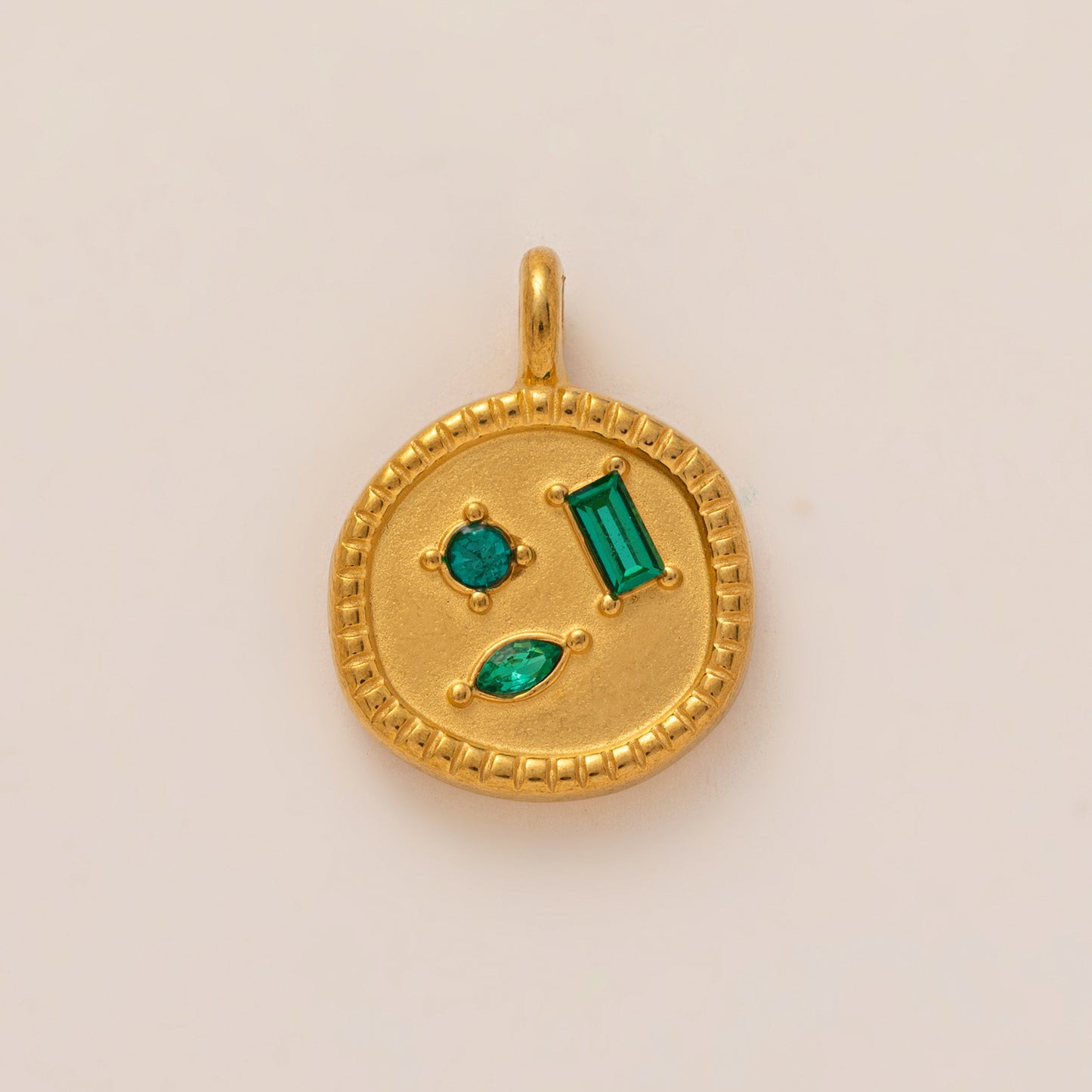 Heart Geometric Stainless Steel PVD Necklace with Cubic Zirconia and Agate Inlay