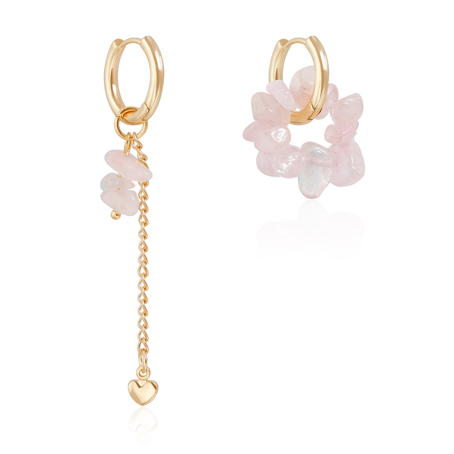 Sweet Minimalist Heart-Shaped Alloy Pendant Necklace with Tassel and Lobster Clasp for Women