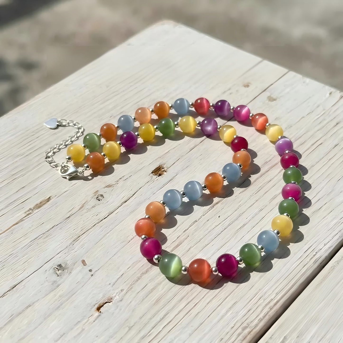 Bohemian Gradient Beaded Necklace for Women