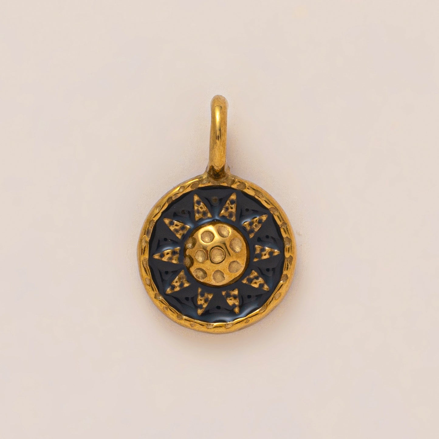 Vintage 18K Gold Plated Stainless Steel Animal Plant Charm Bar