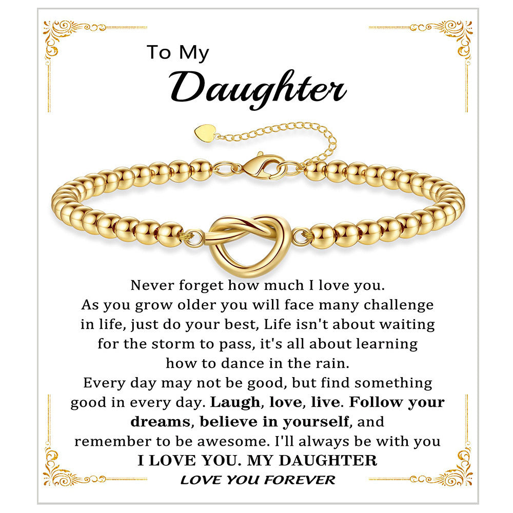 Fashionable Heart Shaped Plated Stainless Steel Bracelet for Women