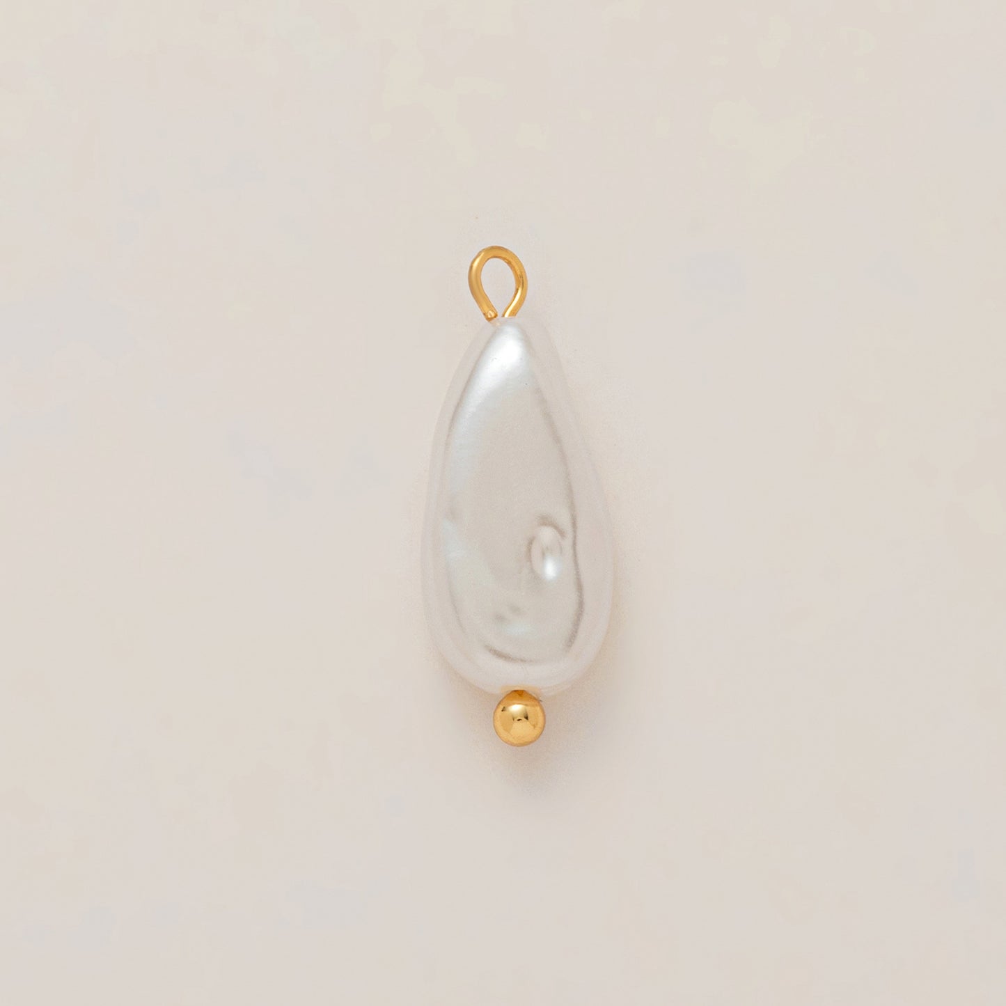 Vintage 18K Gold Plated Stainless Steel Sun and Pepper Pendant Charm Bar for Women