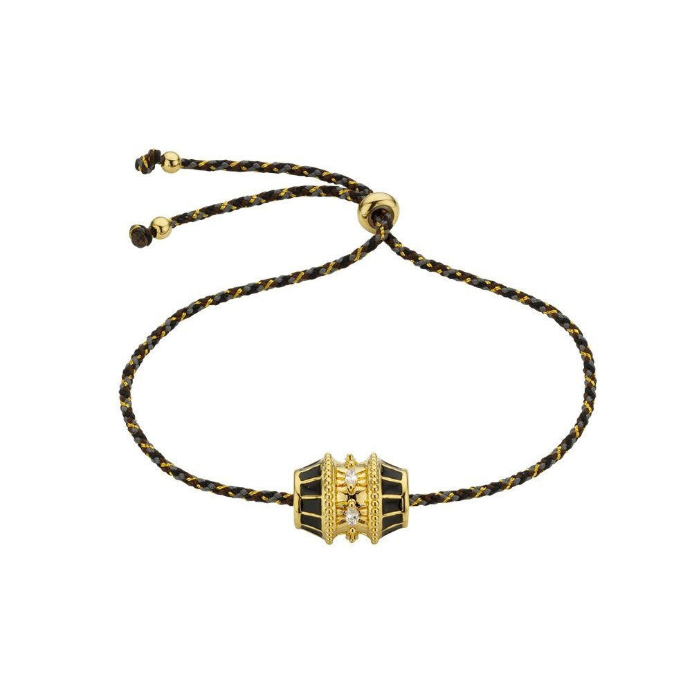 Vintage Geometric Tarot Bracelet with Star Pendant, Gold-Plated Titanium Steel Jewelry for Women and Men
