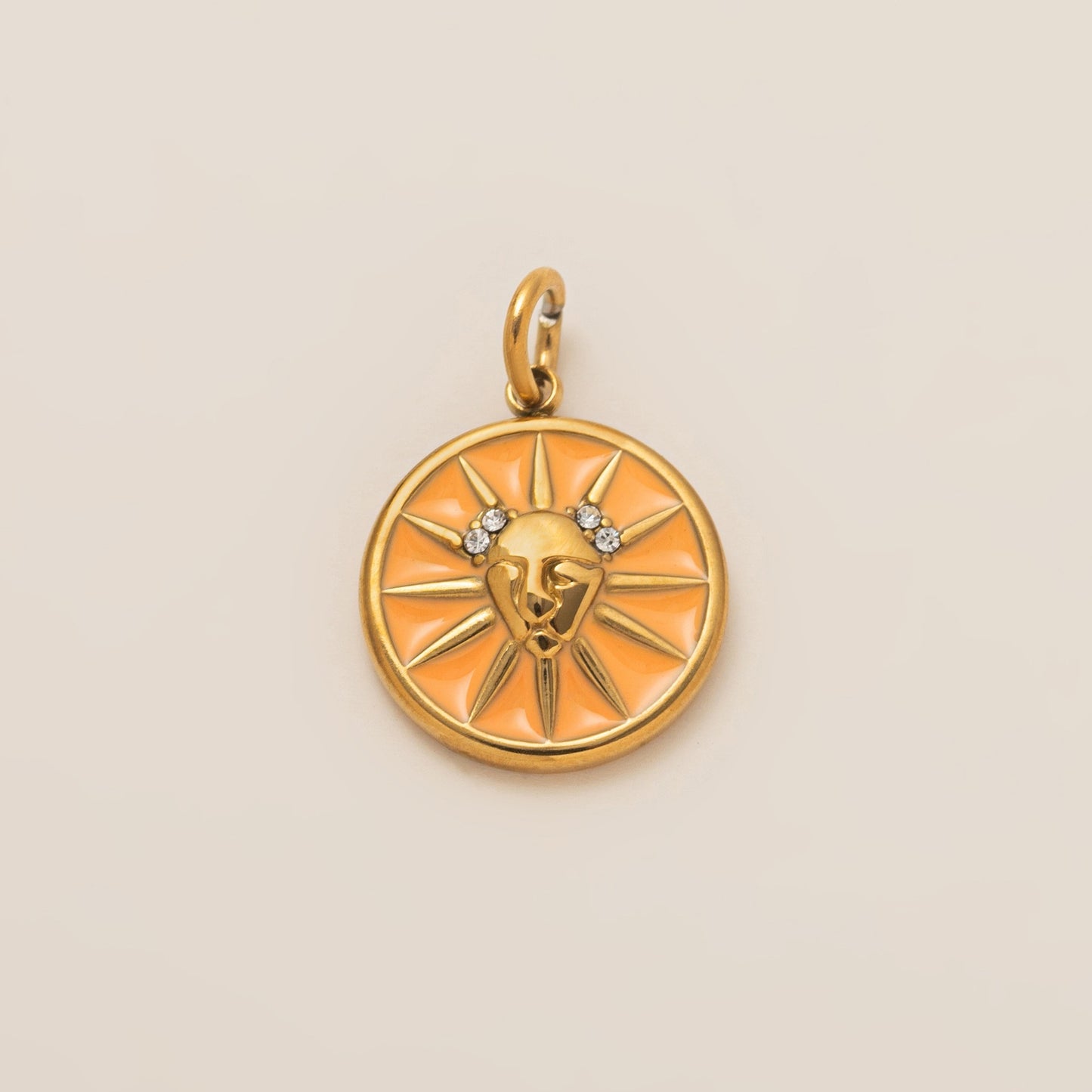 Vintage 18K Gold Plated Stainless Steel PVD Zodiac DIY Charm Bar
