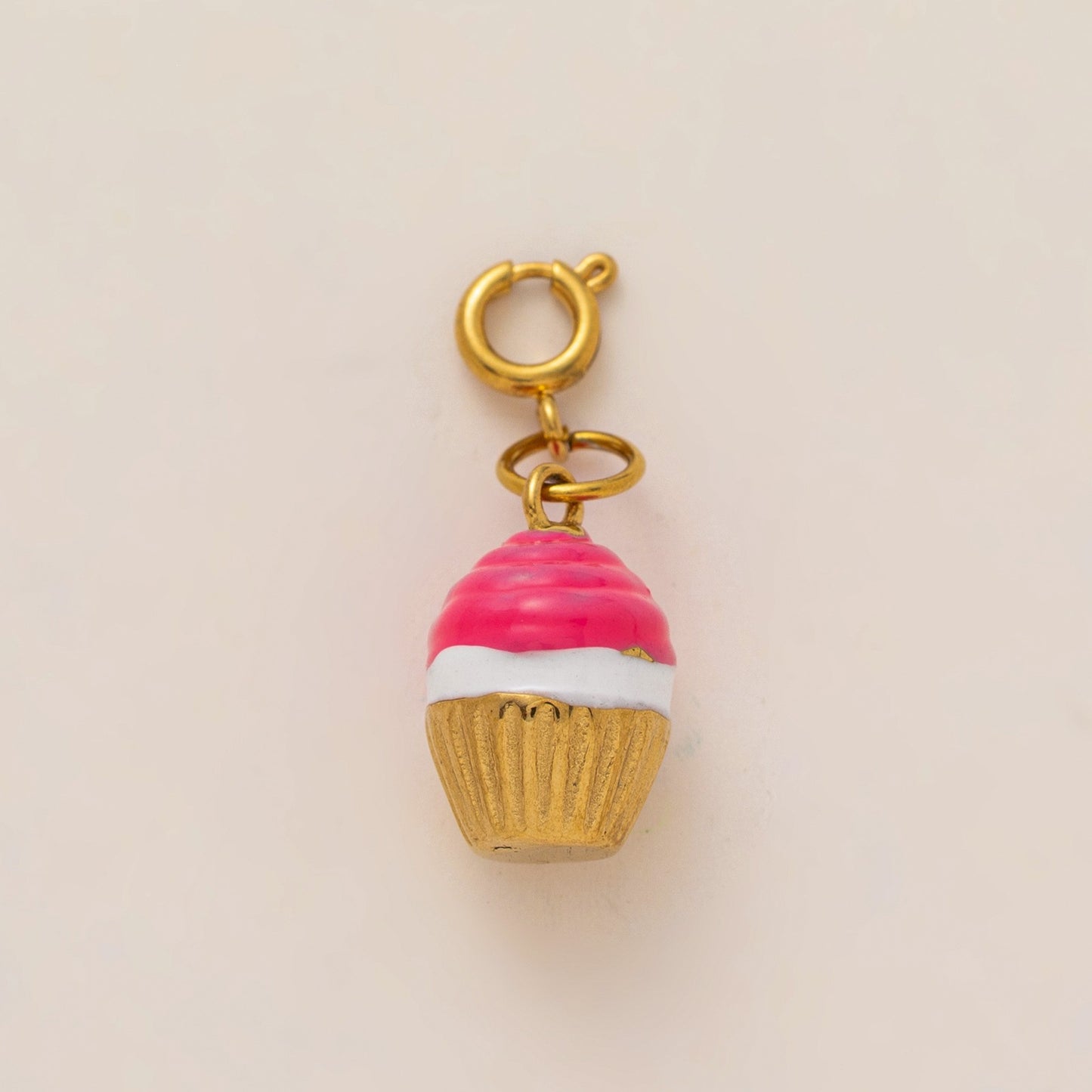 Vintage 18K Gold Plated Stainless Steel Marine Life DIY Charm Bar Pendant with Red Eye PVD Coating