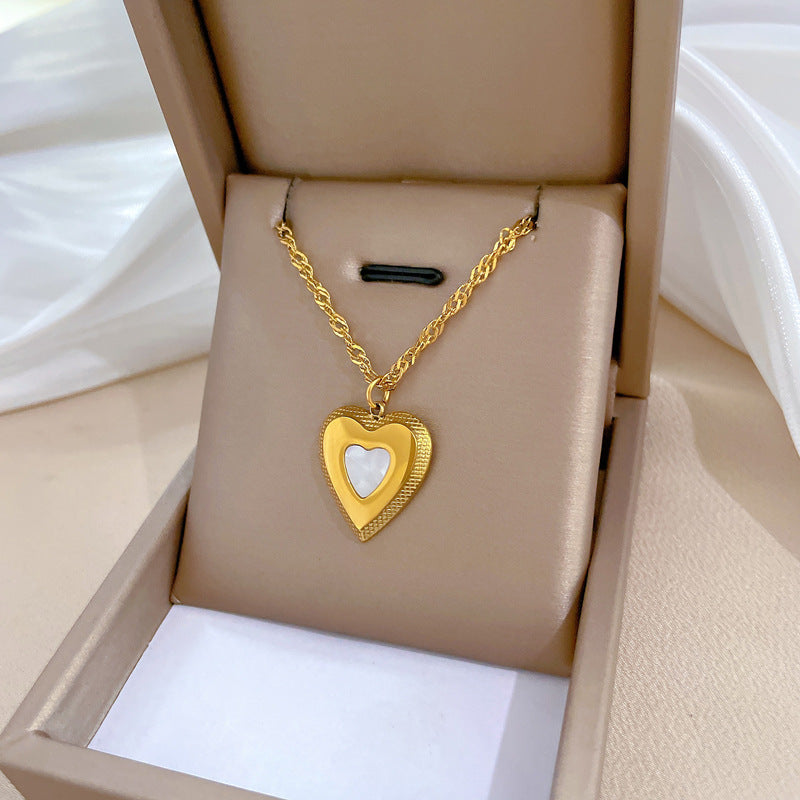 Collana in acciaio al titanio geometrica minimalista per unisex con catena irregolare
