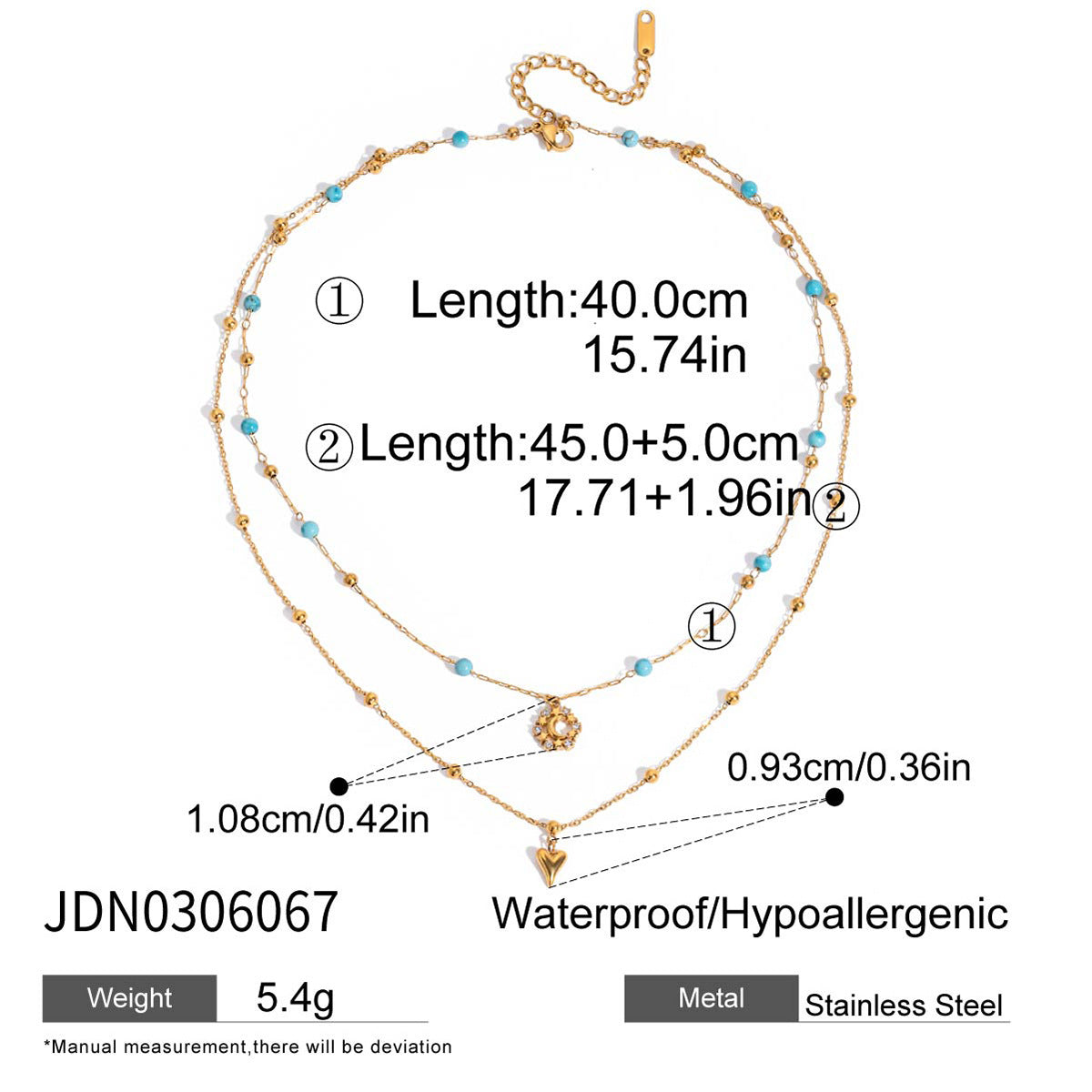 Collana da donna con ciondolo minimalista in acciaio al titanio a forma di sole e catena in acciaio inossidabile placcato