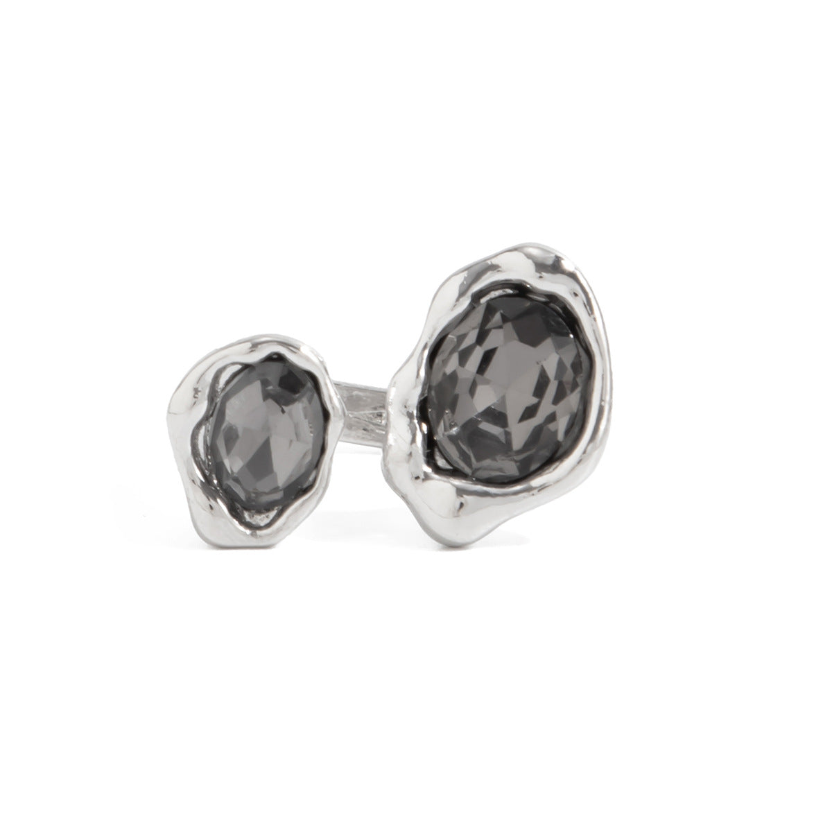Elegant Oval Rhinestone Inlaid Zinc Alloy Earrings for Women