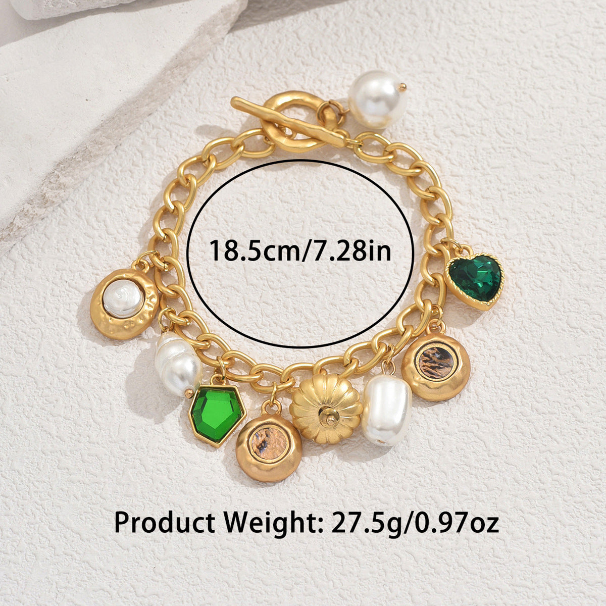 Geometric Heart-Shaped Zinc Alloy Bracelet with Rhinestone Inlay for Women, Fashionable and Versatile Everyday Accessory