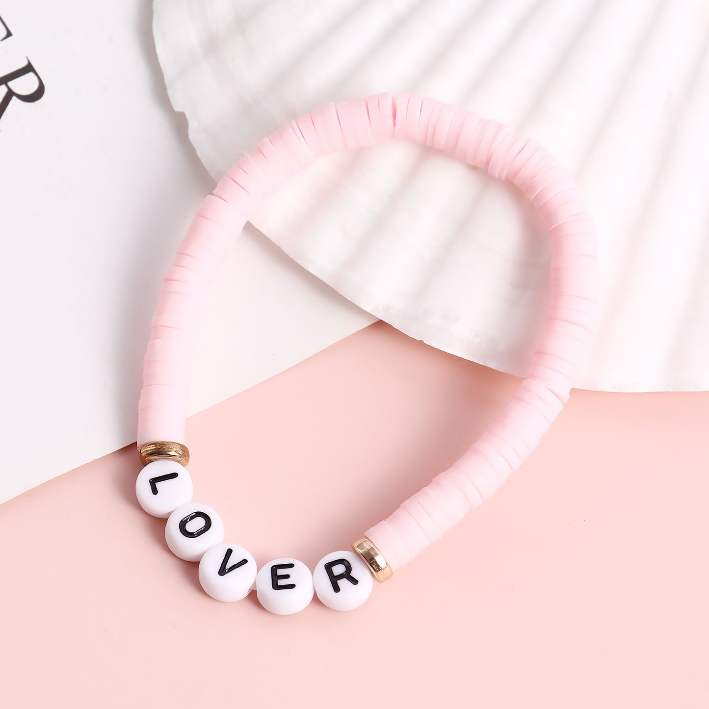 Geometric Shape Alloy Bracelet with Plated Finish for Women, Polymer Clay Inspired Colorful Slice Design
