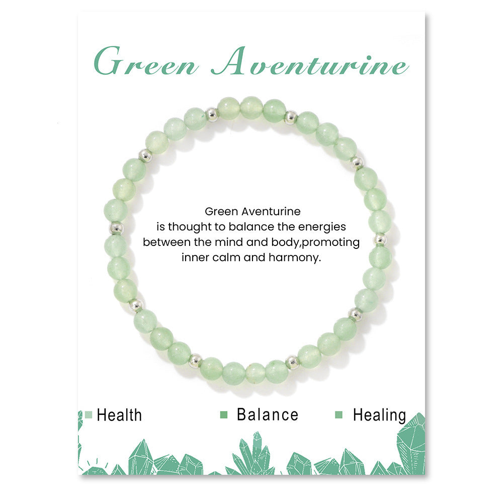 Elegant Sweet Hand-woven Geometric Stone Beaded Bracelet for Women