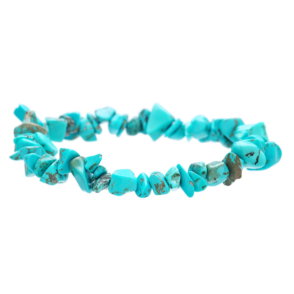 Vintage Ethnic Geometric Turquoise Beaded Bracelet with Cross Starfish Turtle and Eye Charms for Unisex