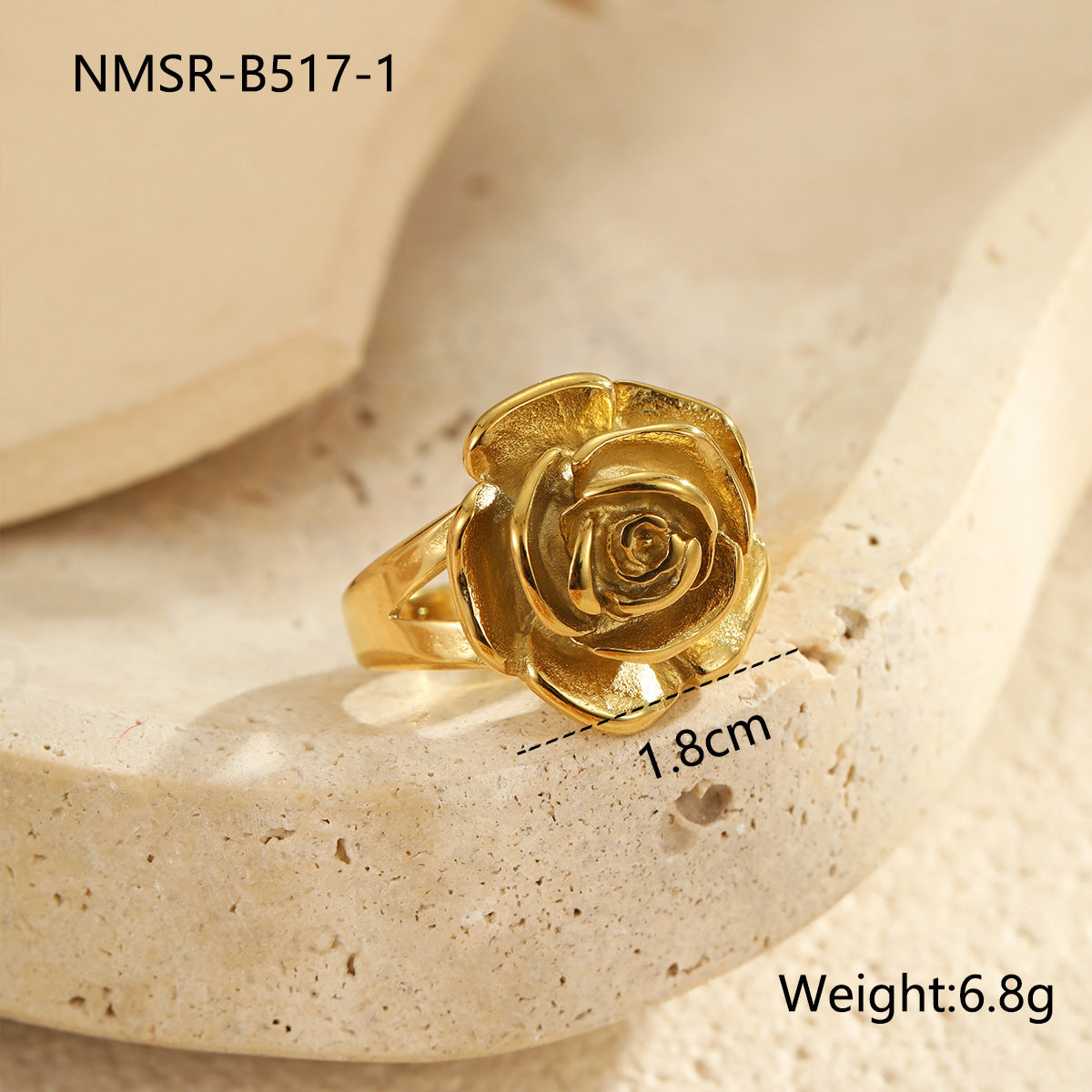 Anillo minimalista geométrico de acero de titanio para mujer con acabado chapado, banda personalizada de acero inoxidable de alta gama