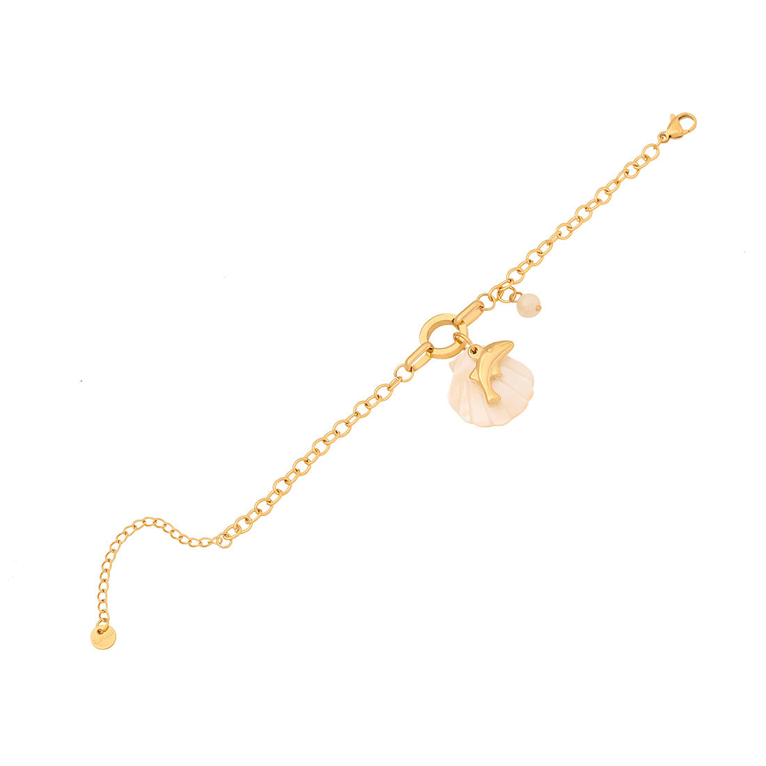 Fashion OL Stainless Steel Starfish and Turtle Bracelet with Plating Finish for Women
