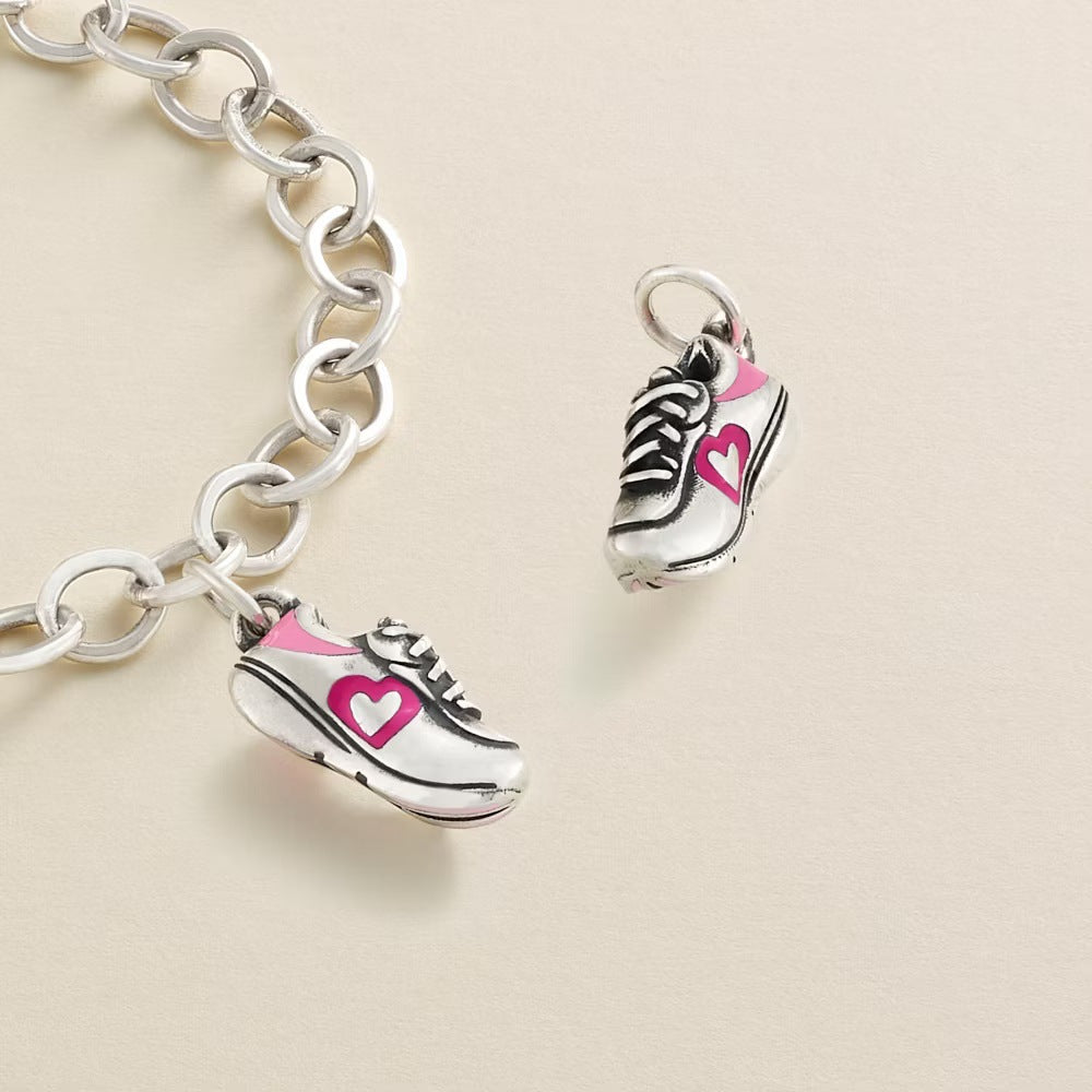 Streetwear Vintage Stainless Steel PVD Gold Plated Skateboard Shoe Charm Bar