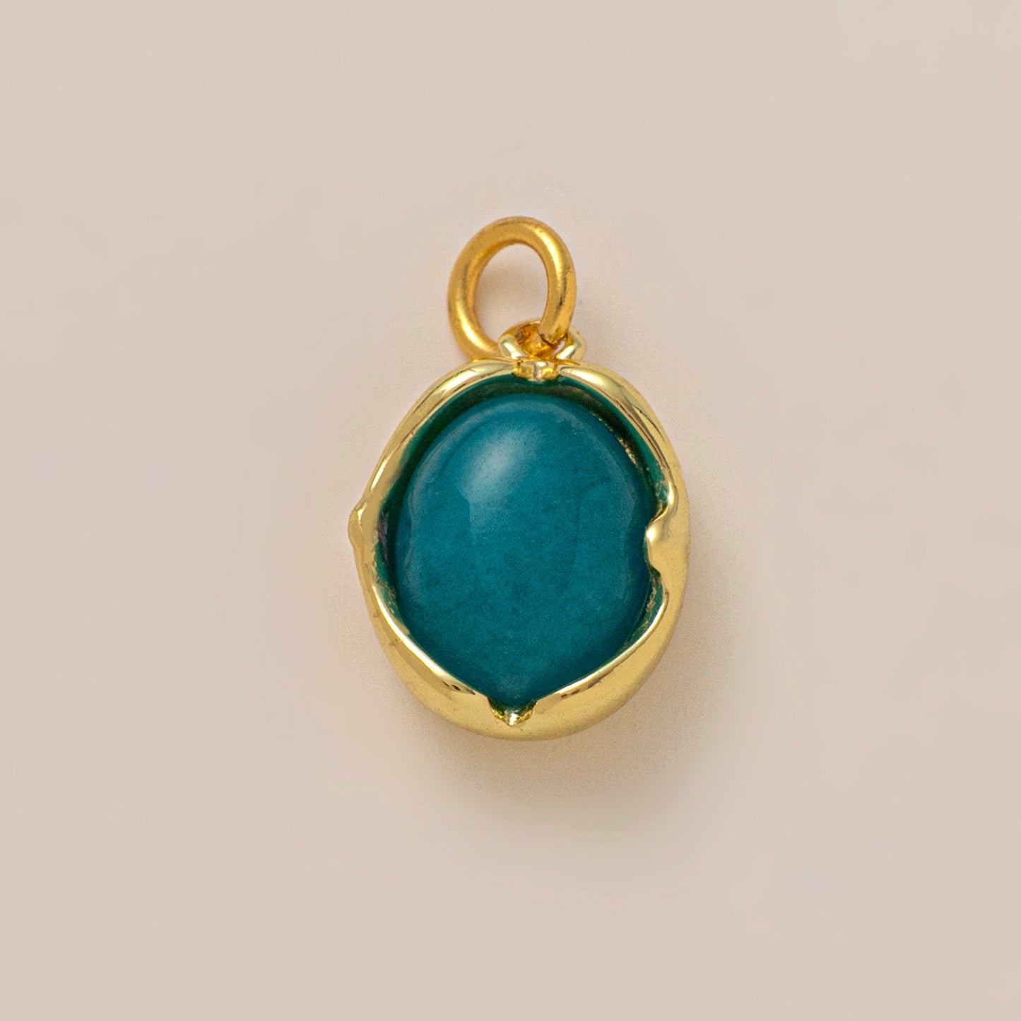 Bohemian Geometric Brass Pendant with 18K Gold Plating DIY Charm Bar for Unisex