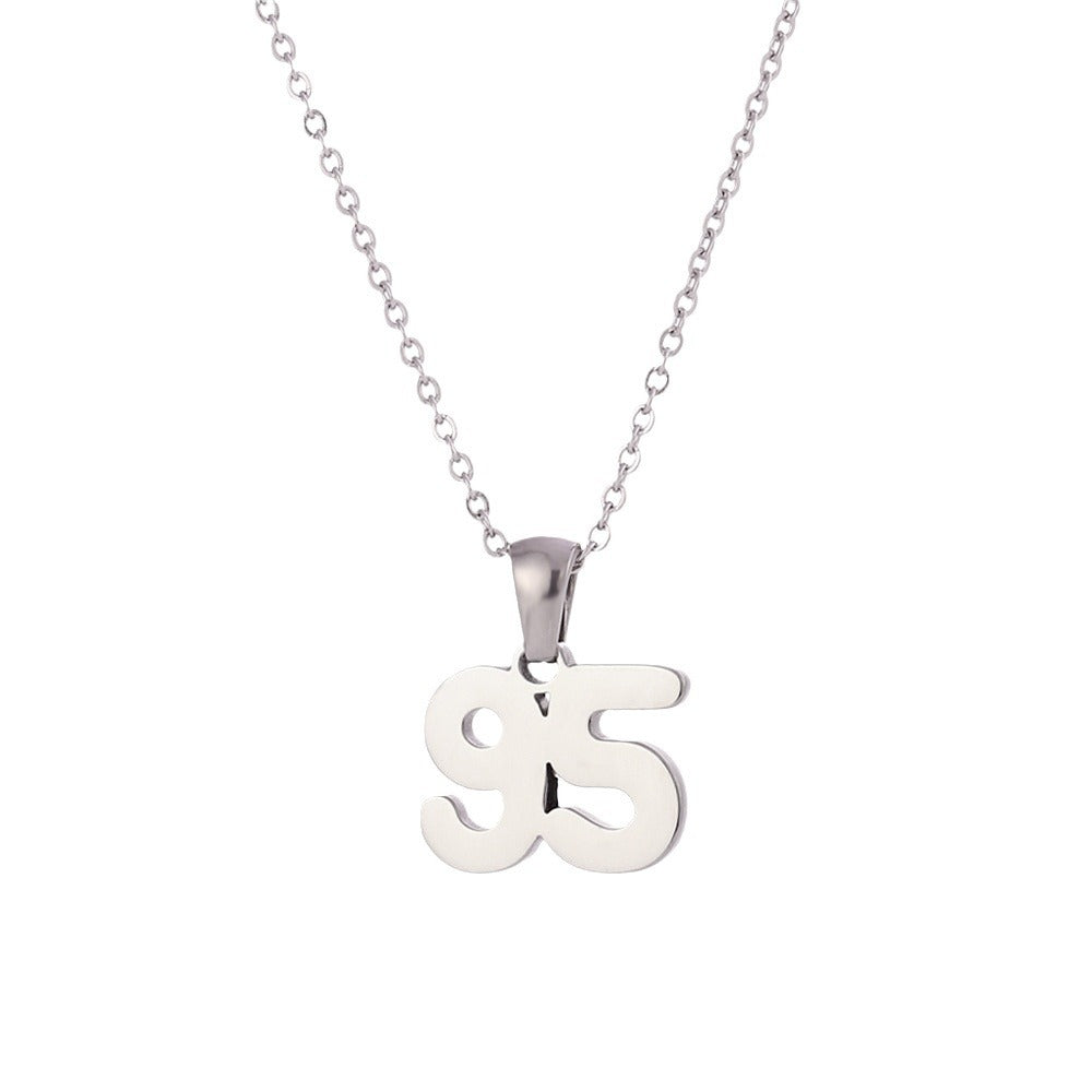 Minimalist Letter Pendant Necklace for Women Stainless Steel with 18K Gold Plating Classic Cut Design