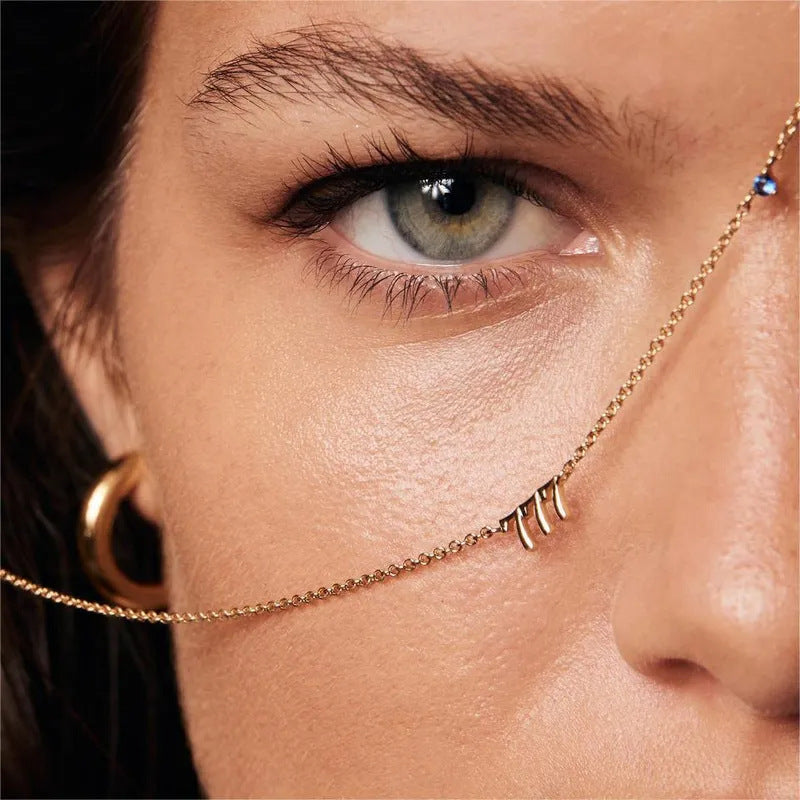 Collana con ciondolo numero angelo in acciaio inossidabile di lusso con accenti di strass, catena a medaglione personalizzabile a tre cifre per donna