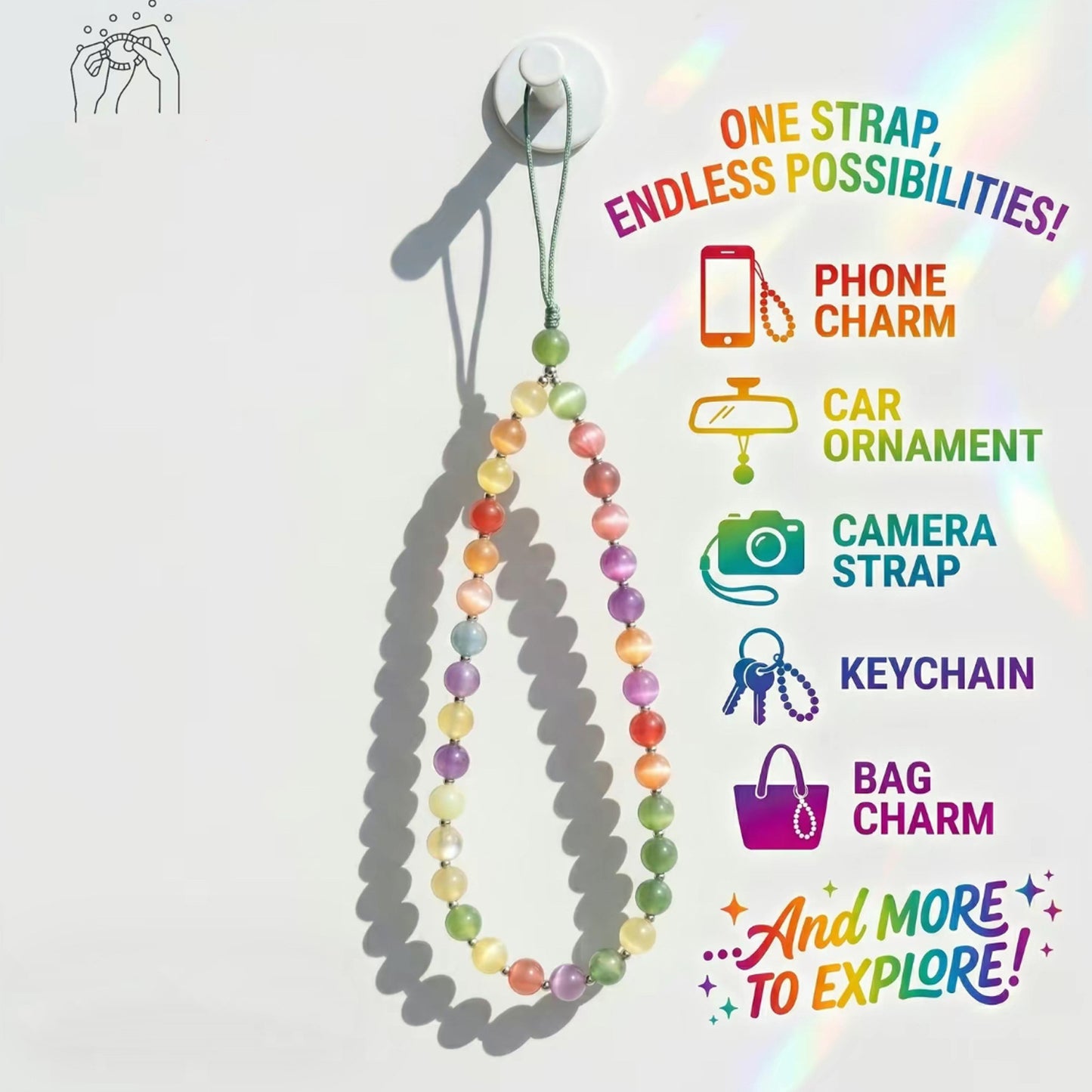 Bohemian Gradient Beaded Necklace for Women