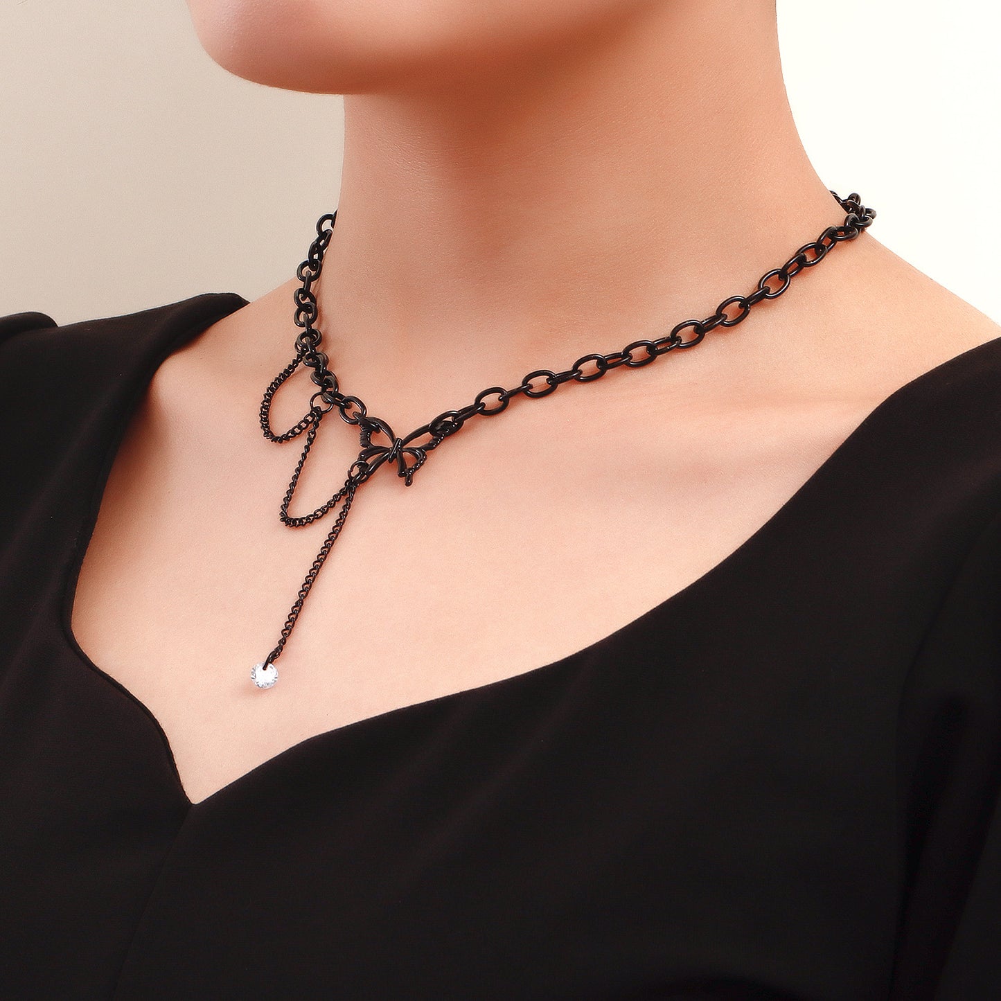 Minimalist Hip Hop Style Hollow Butterfly Pendant Necklace in Alloy with Plated Finish for Women