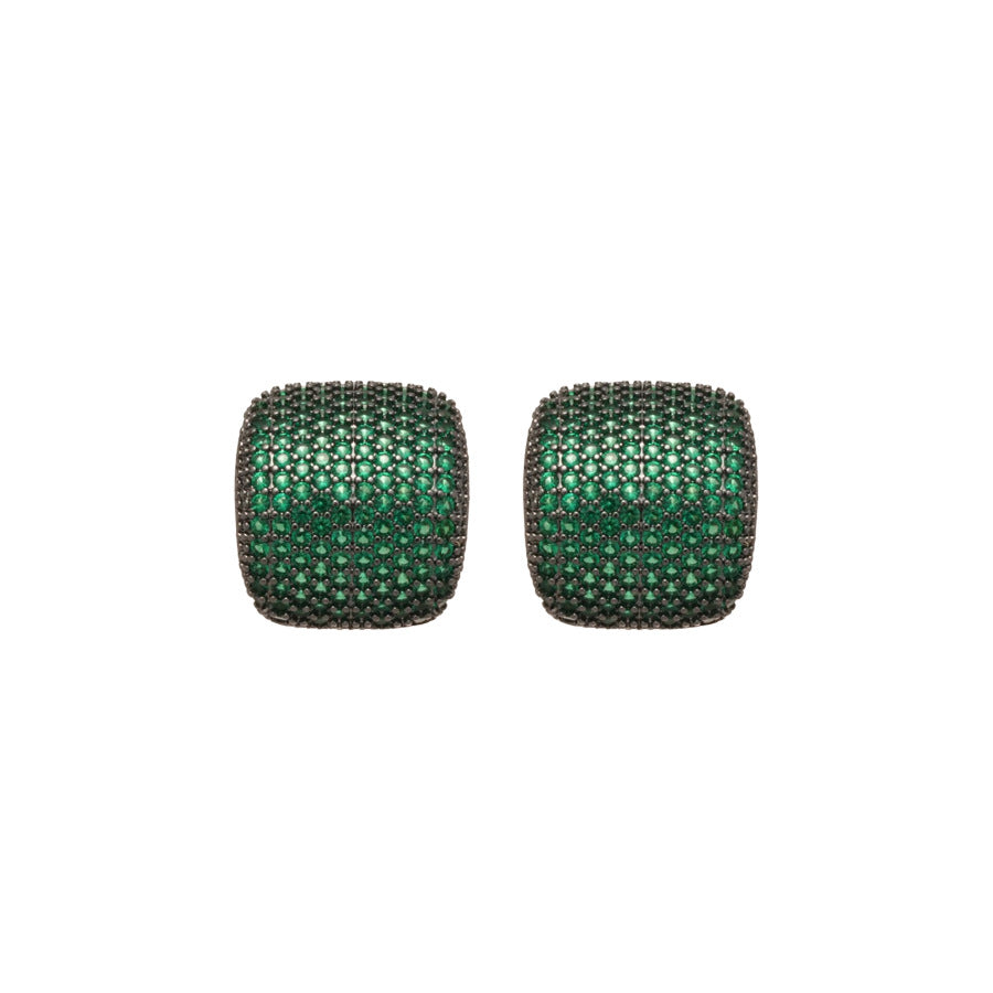 Pendientes de Cobre con Forma de Gota de Agua Goteando, Estilo Vintage, con Circonitas y Postes de Acero para Mujer
