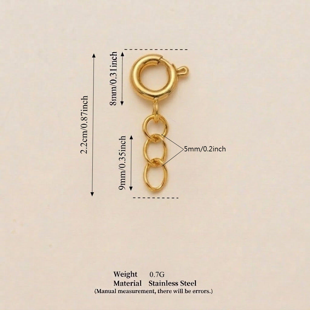 Vintage 18K Gold Plated Stainless Steel Animal Pendant Charm Bar for Women