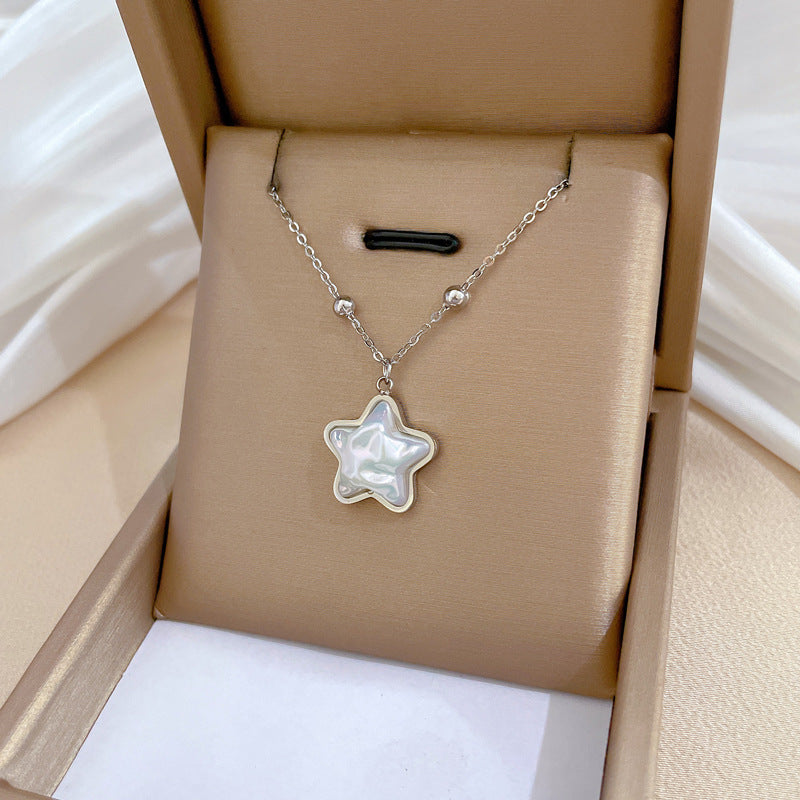 Collar Minimalista de Acero de Titanio Geométrico con Dije de Acero Inoxidable 304 Bañado para Unisex