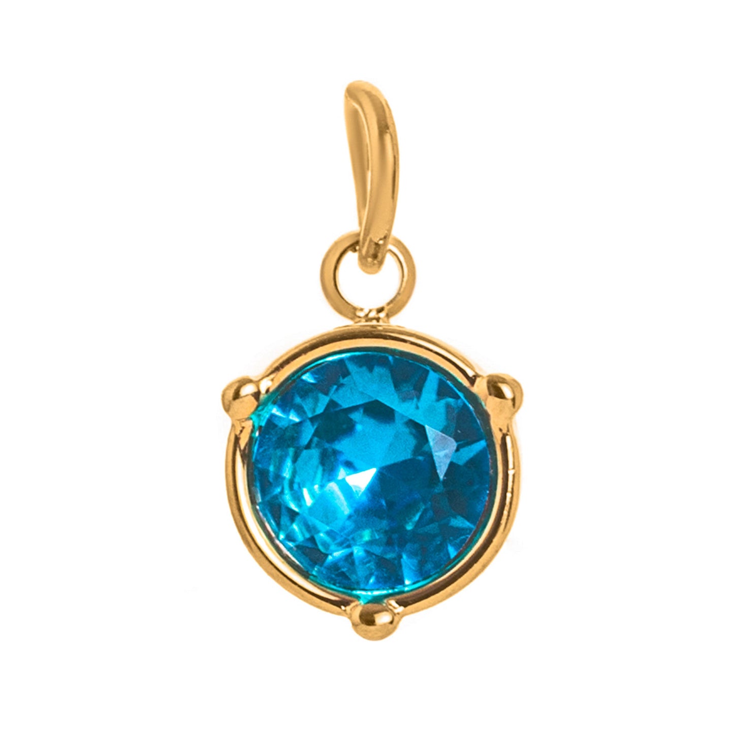 Vintage Geometric Stainless Steel 18K Gold Plated PVD DIY Charm Bar Necklace with 12 Birthstones