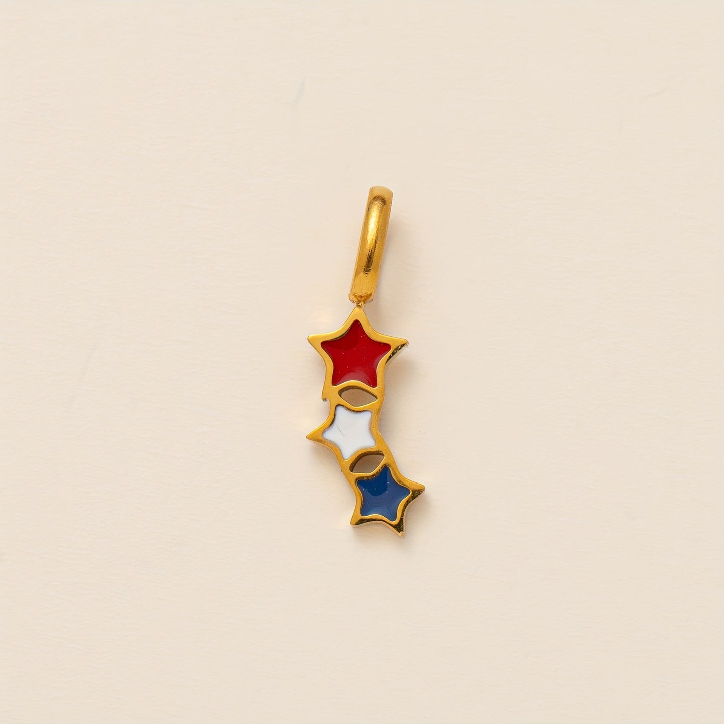 Minimalist Stainless Steel Plated Star Moon Round Square Geometric Charm Bar